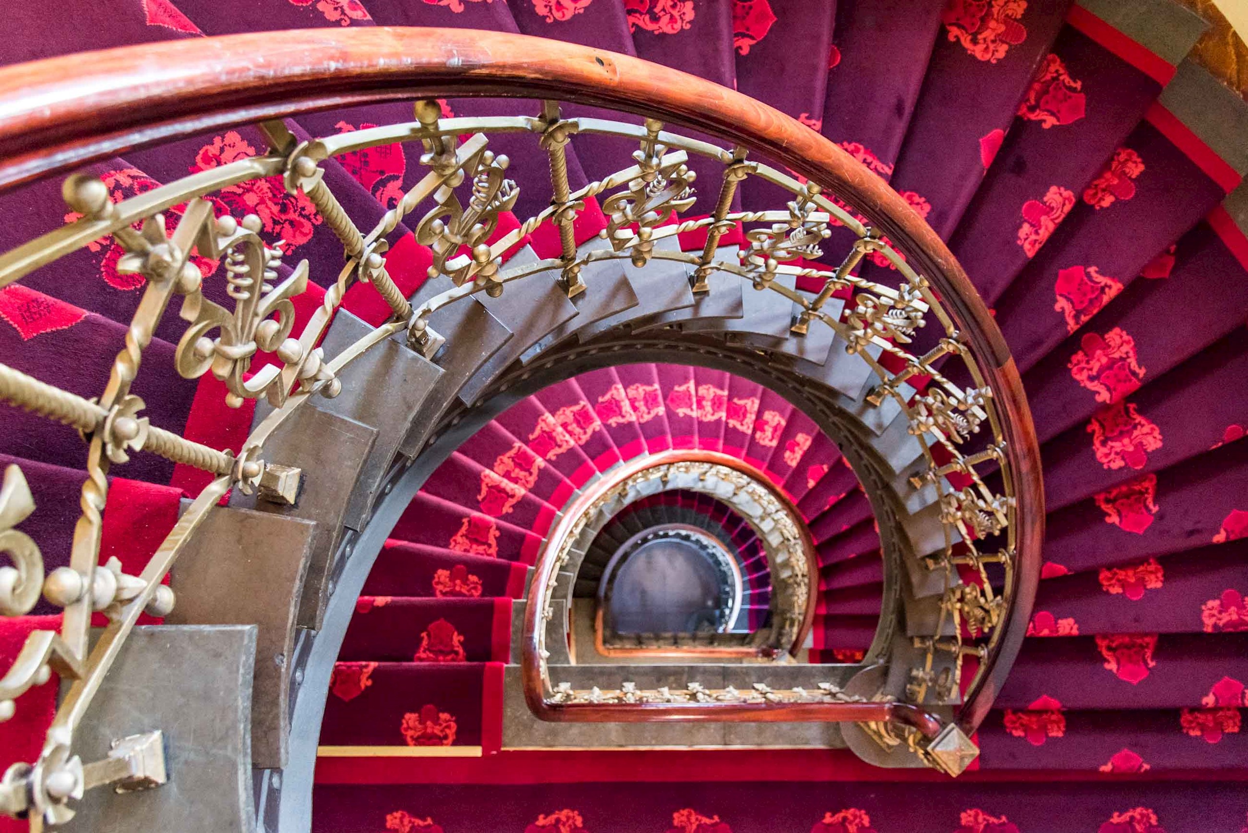 Vacker trappa på hotel eggers